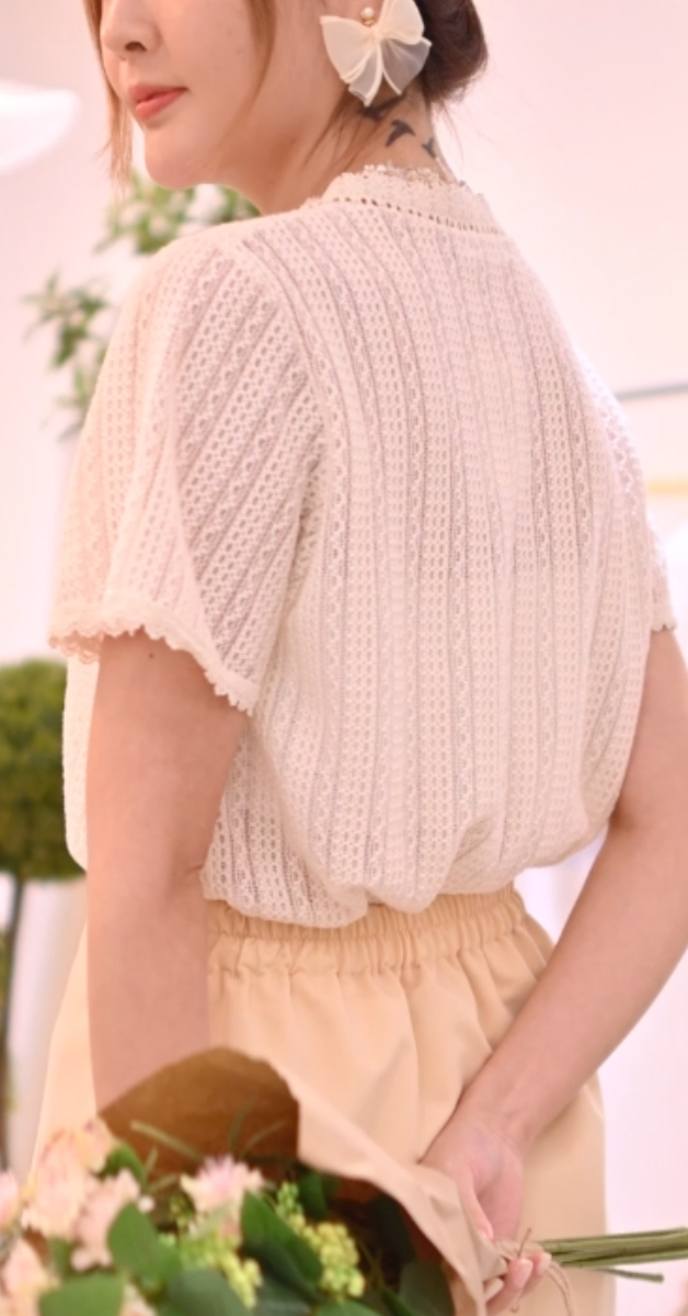 Dobby Lace Top
