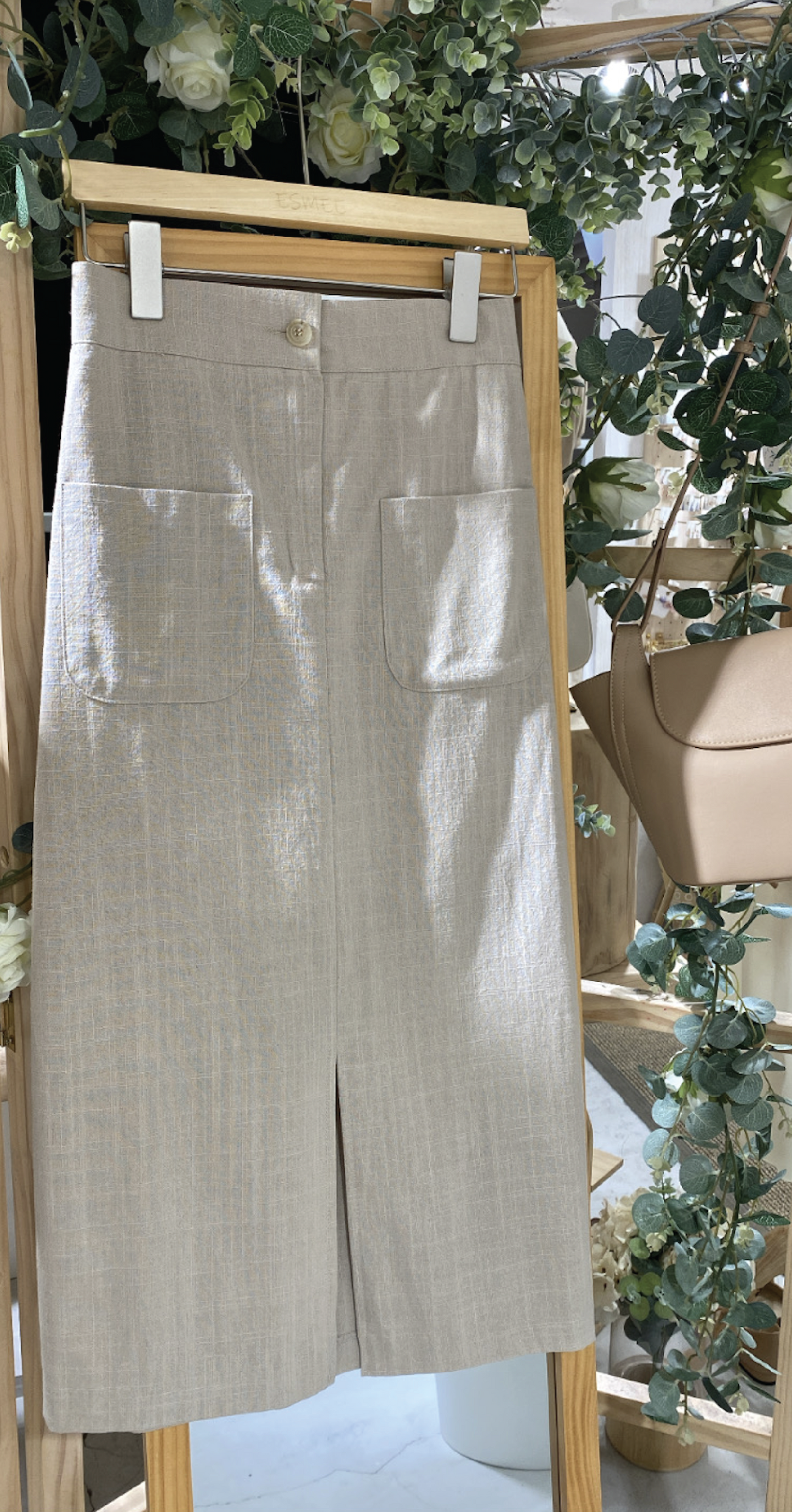 Love Yourself Linen Linen Skirt