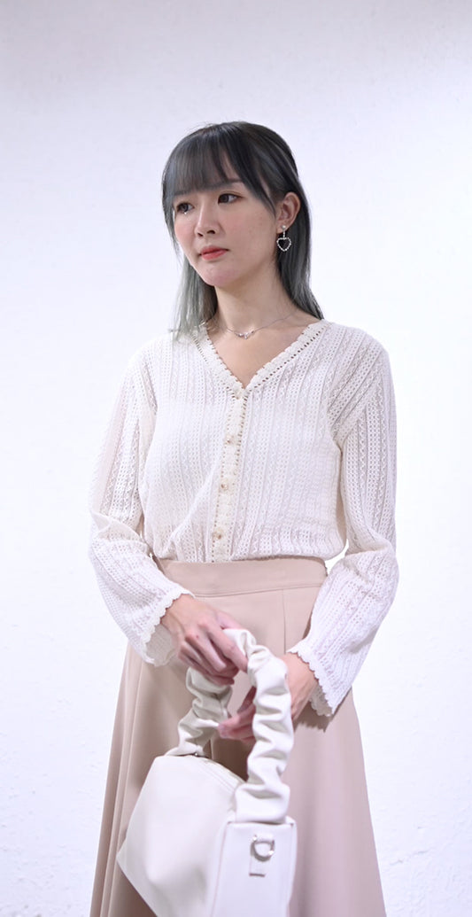 In This Moment Patterned Lace Top